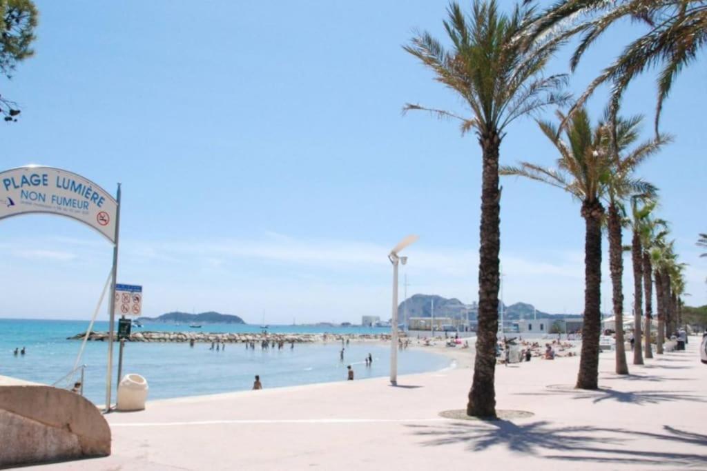 Blue Summer Vibes Duplex Studio For 4P, Ac, Sea View, Parking, Beach At 50M, Spa Access -3 La Ciotat Kültér fotó