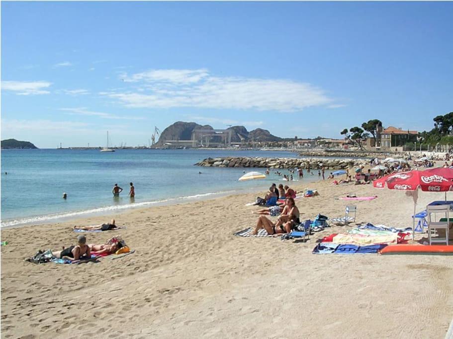 Blue Summer Vibes Duplex Studio For 4P, Ac, Sea View, Parking, Beach At 50M, Spa Access -3 La Ciotat Kültér fotó
